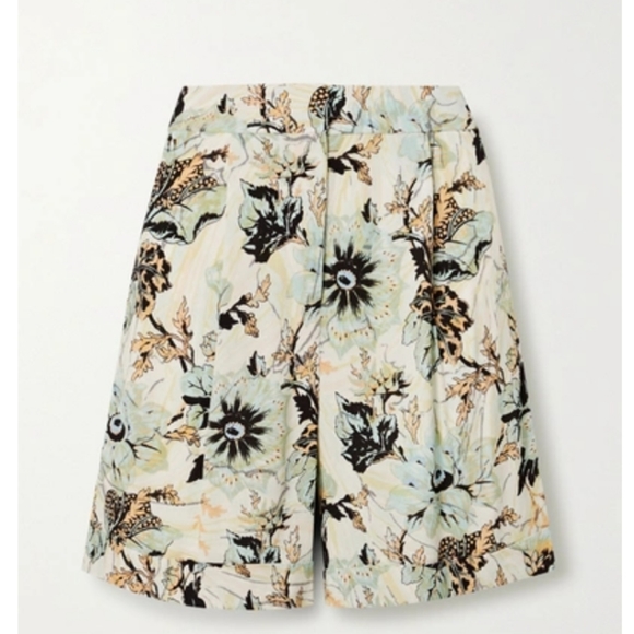 NWT Diane Von Furstenberg DVF Nathalie Floral Print Crepe Shorts Bermuda SZ 2 - Picture 10 of 11